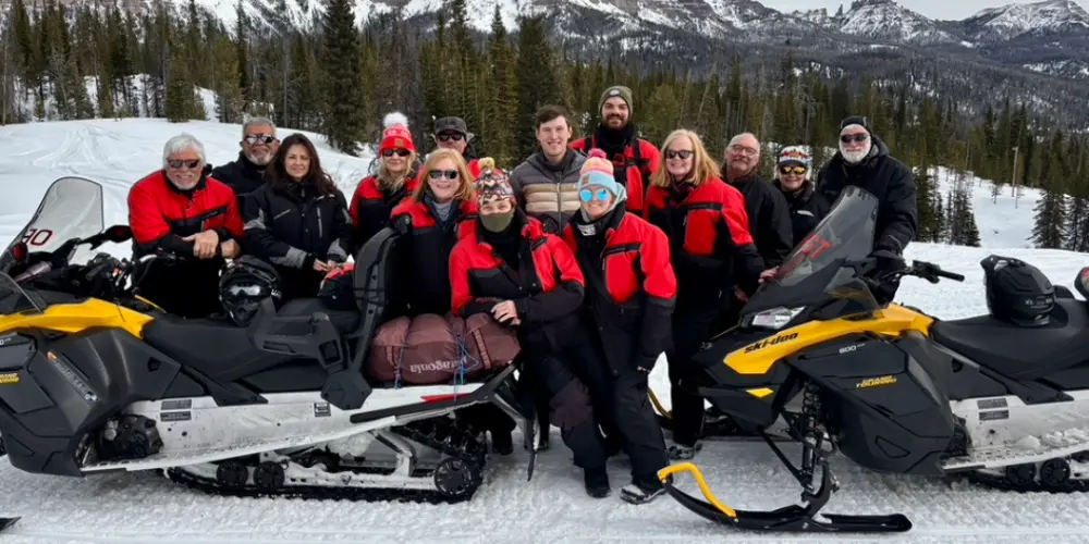 Continental Divide snowmobile tour