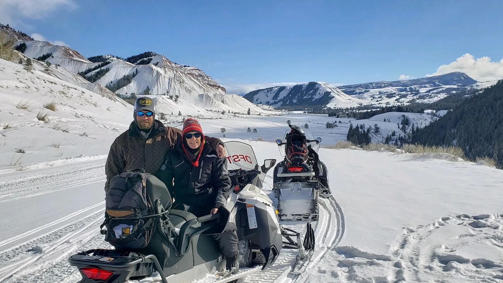 Gros Ventre snowmobile tour